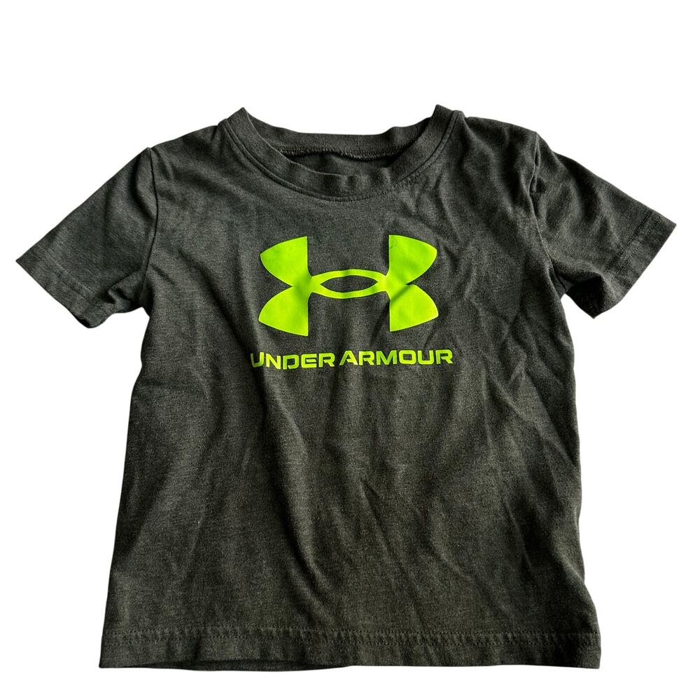 Under Armour Boys' Green Logo Athletic Tee - Size 2T
